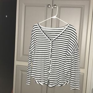 Striped, long sleeve top
